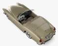 Kaiser Darrin Sport Convertible 1957 3d model top view