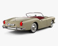Kaiser Darrin Sport Convertible with HQ interior and engine 1957 3d model back view