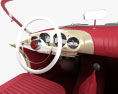 Kaiser Darrin Sport Convertible com interior e motor 1957 Modelo 3d dashboard