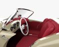 Kaiser Darrin Sport Convertible com interior e motor 1957 Modelo 3d assentos