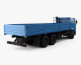 Kamaz 65117 Flatbed Truck 2016 3d model back view
