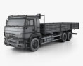 Kamaz 65117 Flatbed Truck 2016 3d model wire render