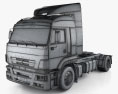 KamAZ 5460 トラクター・トラック 2016 3Dモデル wire render
