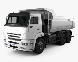 3D model of Kamaz 6520 Tipper Truck 2016
