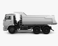 Kamaz 6520 Tipper Truck 2016 3d model side view