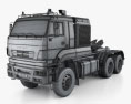 KamAZ 65226 トラクター・トラック 2015 3Dモデル wire render