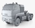 KamAZ 65226 Camion Tracteur 2015 Modèle 3d clay render
