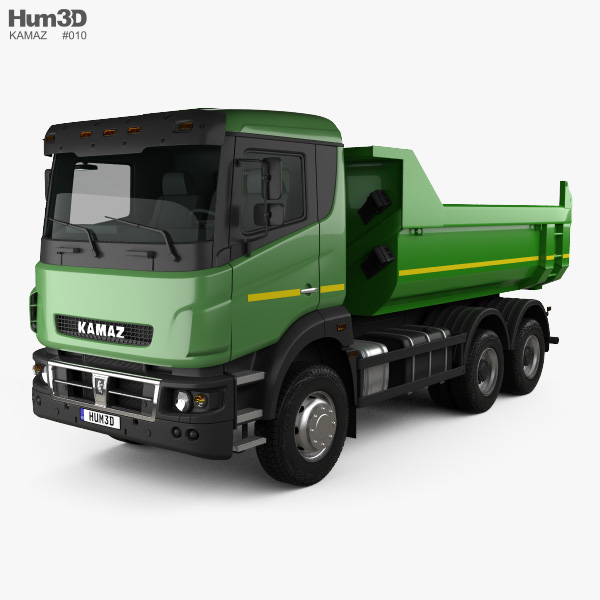 Kamaz 65802 ダンプトラック 2013 3Dモデル