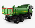 Kamaz 65802 Dumper Truck 2018 3d model back view