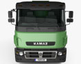 Kamaz 65802 ダンプトラック 2018 3Dモデル front view