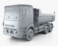 Kamaz 65802 덤프 트럭 2018 3D 모델  clay render