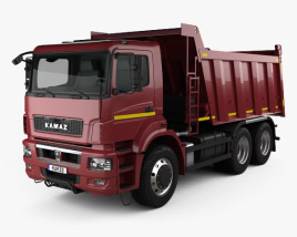 3D model of KamAZ 6580 K5 Dump Truck 2018
