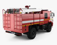 KamAZ 43502 Feuerwehrauto 2021 3D-Modell Rückansicht