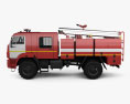 KamAZ 43502 Feuerwehrauto 2021 3D-Modell Seitenansicht