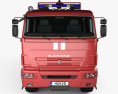 KamAZ 43502 Feuerwehrauto 2021 3D-Modell Vorderansicht