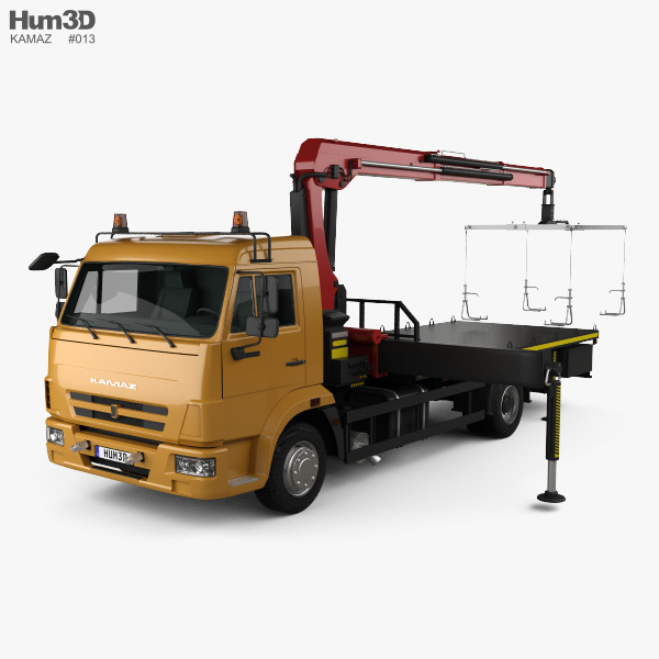 KamAZ 658625-0010-03 拖车 2018 3D模型