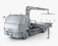 KamAZ 658625-0010-03 Tow Truck 2021 3d model clay render