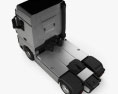 KamAZ 54901 Sattelzugmaschine 2021 3D-Modell Draufsicht