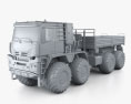 KamAZ 6355 Arctica Truck 2021 3d model clay render