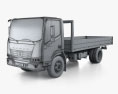 KamAZ Kompas 9 Flatbed Truck 2024 3d model wire render