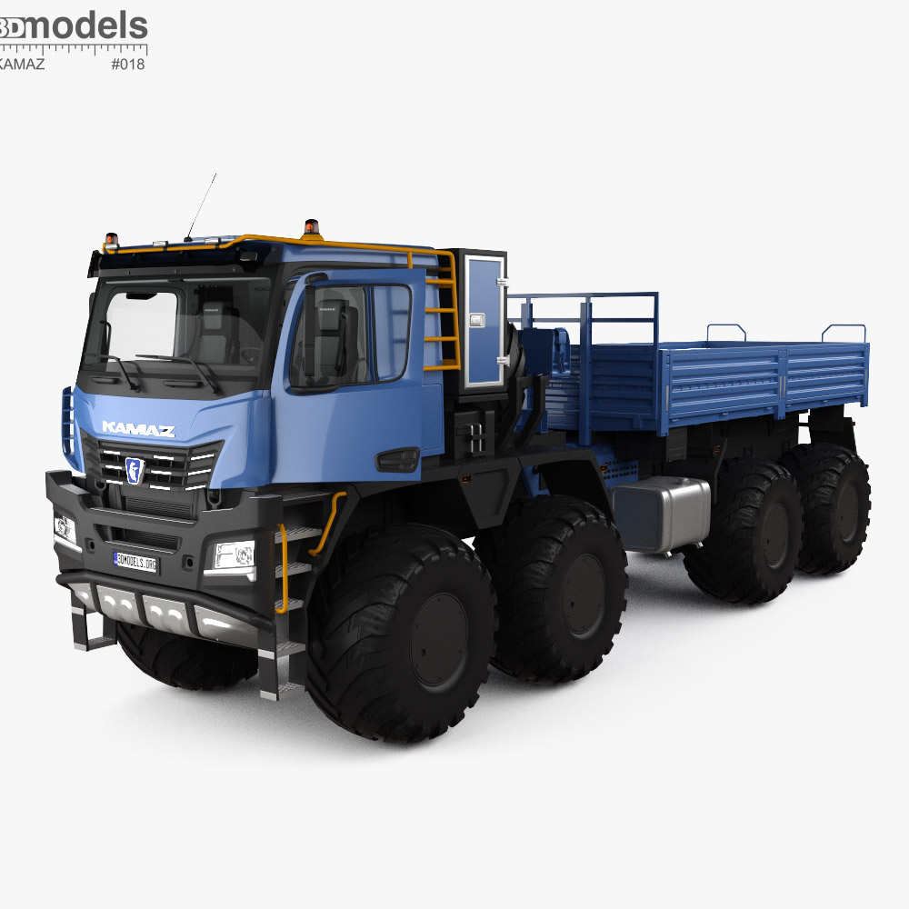 KamAZ 6355 Arctica Truck 인테리어 가 있는 2019 3D 모델 