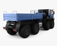 KamAZ 6355 Arctica Truck con interni 2019 Modello 3D vista posteriore