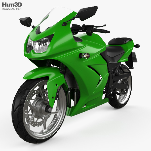 Kawasaki Ninja 250R 2011 3D model