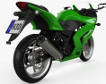 Kawasaki Ninja 250R 2011 3D模型 后视图