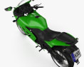 Kawasaki Ninja 250R 2011 3D-Modell Draufsicht