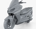 Kawasaki J300 2014 Modèle 3d clay render