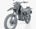 Kawasaki KLX250 2014 Modelo 3D clay render