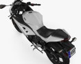 Kawasaki Ninja 300 2014 3D模型 顶视图