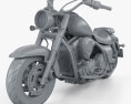 Kawasaki Vulcan 1700 Classic 2014 Modello 3D clay render