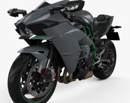 Kawasaki Ninja H2 2015 3D-Modell