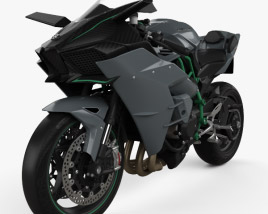 3D model of Kawasaki Ninja H2 R 2015