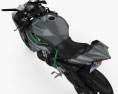 Kawasaki Ninja H2 R 2015 3D模型 顶视图