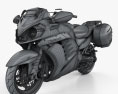 Kawasaki Concours 14 2015 3D 모델  wire render