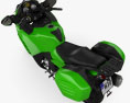 Kawasaki Concours 14 2015 3D-Modell Draufsicht