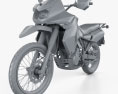 Kawasaki KLR650 2015 Modèle 3d clay render
