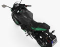 Kawasaki Ninja 650 2017 3D-Modell Draufsicht