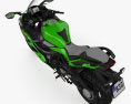 Kawasaki Ninja H2 SX 2018 3Dモデル top view