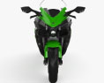 Kawasaki Ninja H2 SX 2018 Modello 3D vista frontale