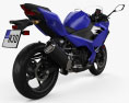 Kawasaki Ninja 400 2018 3D-Modell Rückansicht