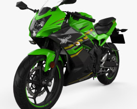 Kawasaki Ninja 125 2019 3D模型