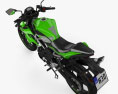 Kawasaki Z125 2019 3D模型 顶视图