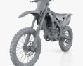 Kawasaki KX250 2020 3D-Modell clay render