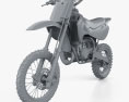 Kawasaki KX65 2020 Modèle 3d clay render