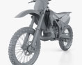 Kawasaki KX250 2003 3D模型 clay render
