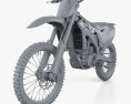 Kawasaki KX250F 2016 3D模型 clay render