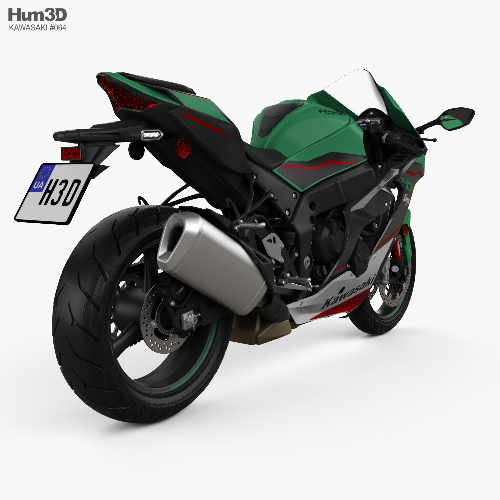 Kawasaki ZX-10R 2021 3D模型- 下载车辆on 3DModels.org